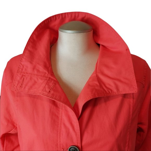 Eddie Bauer Coat /Rain - Size L - Length 35'' 50$ Good Condition - Color Salmon - Picture 6 of 10